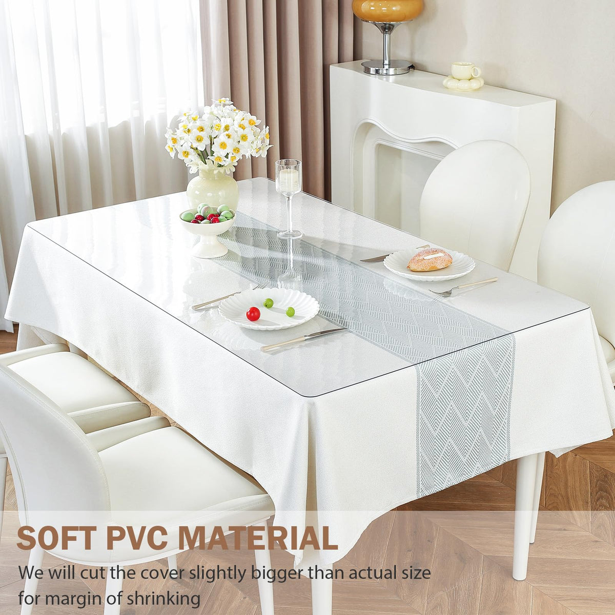 LovePads 1-5mm thick table cover stays flat and resists shifting.