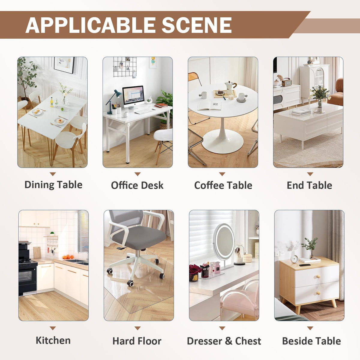 LovePads cut-to-fit table cover shows how to tailor to irregular shapes.