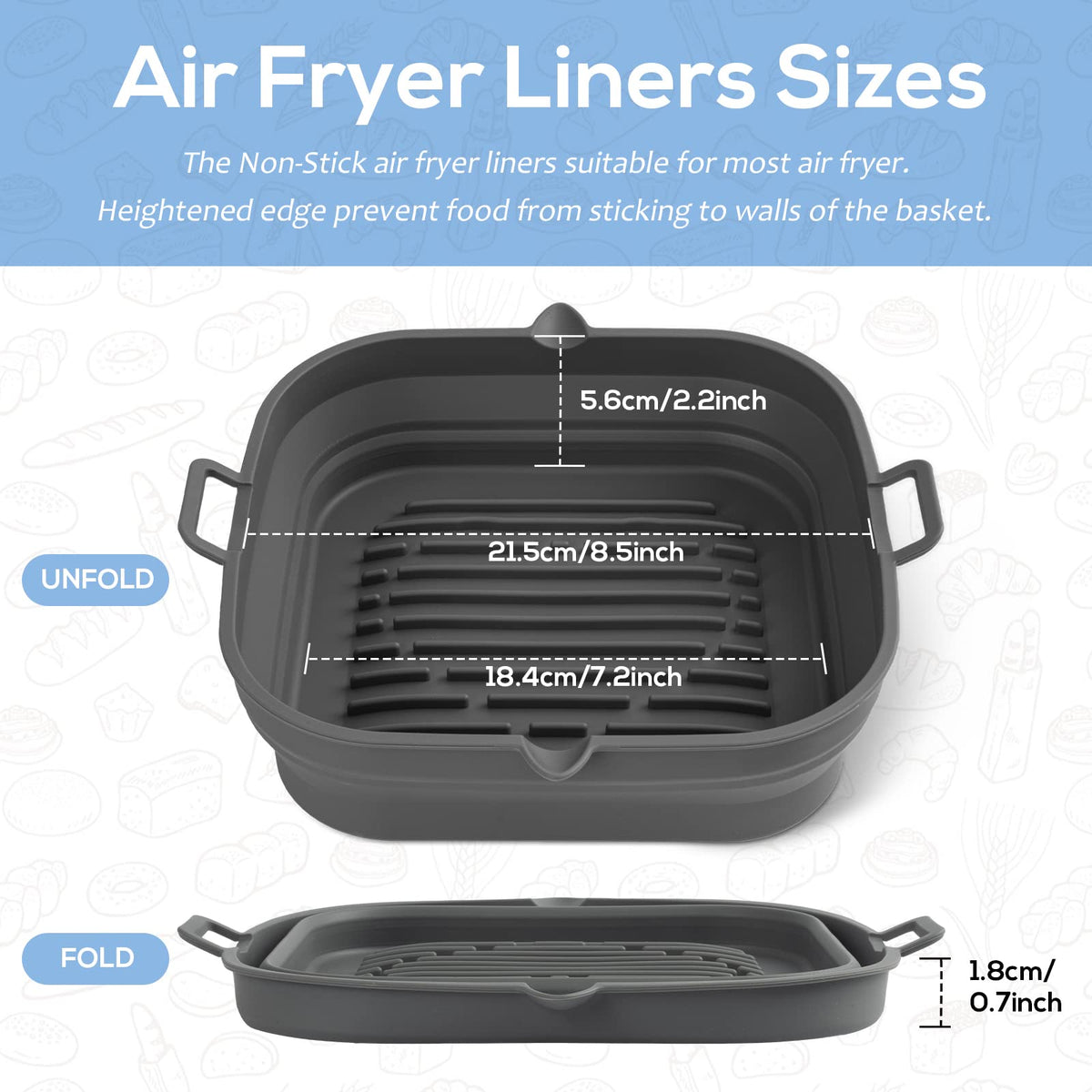 Loveuing oil-guide groove keeps grease away from fries for cleaner results.