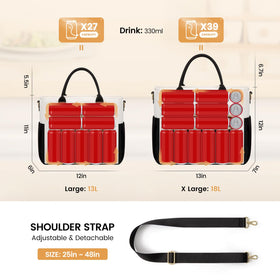 LOVEVOOK insulated lunch bag leakproof-closure keeps contents secure on busy days.