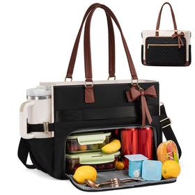 LOVEVOOK lunch bag with insulated compartment keeps meals warm or cold on the go