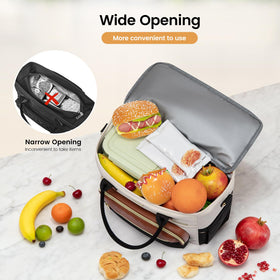 LOVEVOOK lunch bag side bottle pockets keep drinks secure