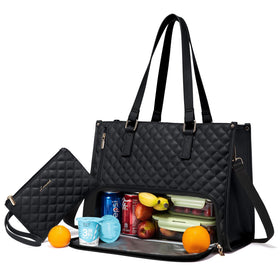 LOVEVOOK lunch tote with insulated compartment keeps meals fresh during busy workdays.