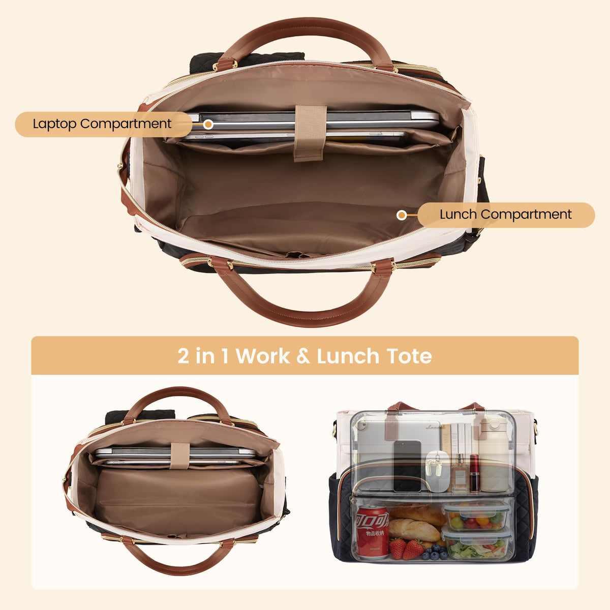 LOVEVOOK durable canvas material withstands daily use with enduring style.