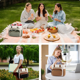 LOVEVOOK insulated lunch bag multi-scenario-use ready for work, picnics, or travel.