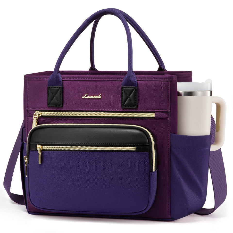 LOVEVOOK insulated lunch bag wide-opening for quick, one-handed access