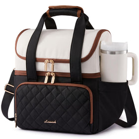 LOVEVOOK insulated lunch bag open U-shaped top view for easy meal access.