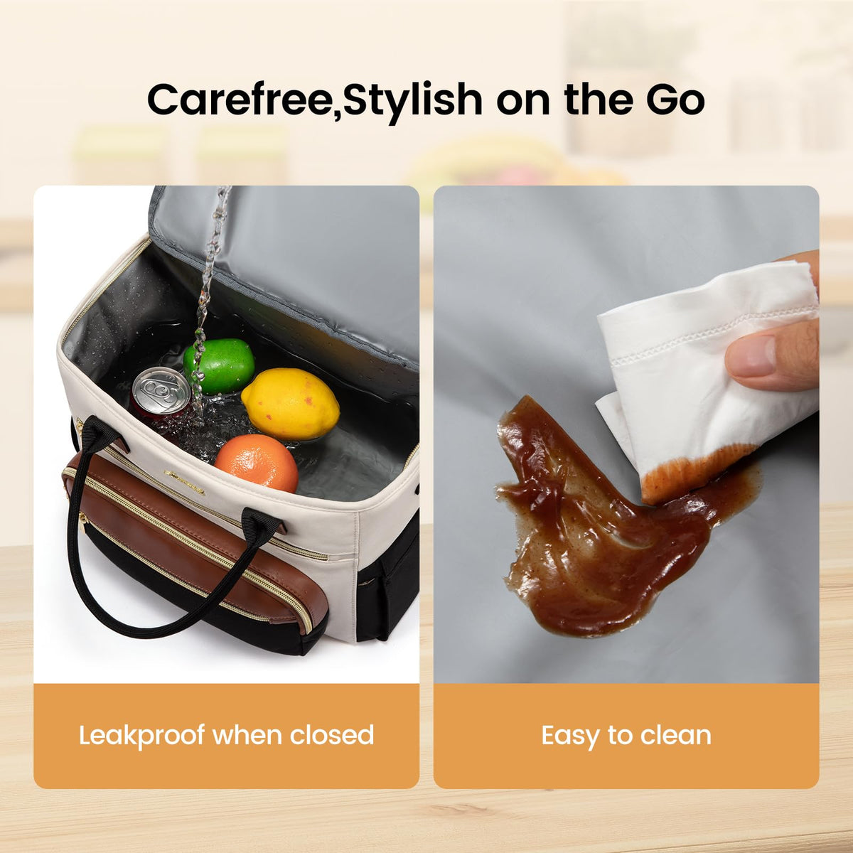 LOVEVOOK bag with side pockets for convenient hydration on the go.