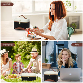 Easy-care interior facilitates quick cleanup after snacks.