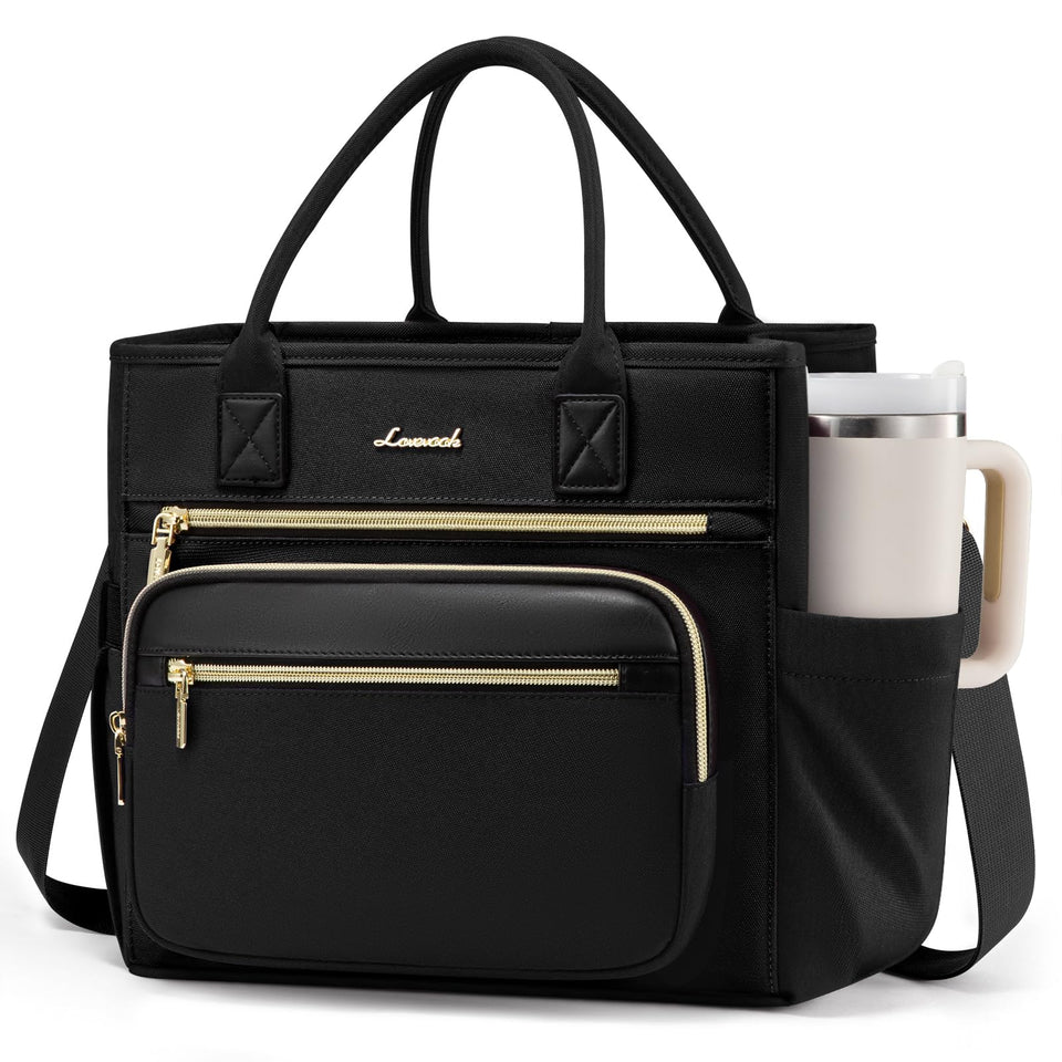 LOVEVOOK insulated lunch bag with wide opening for easy access and packing