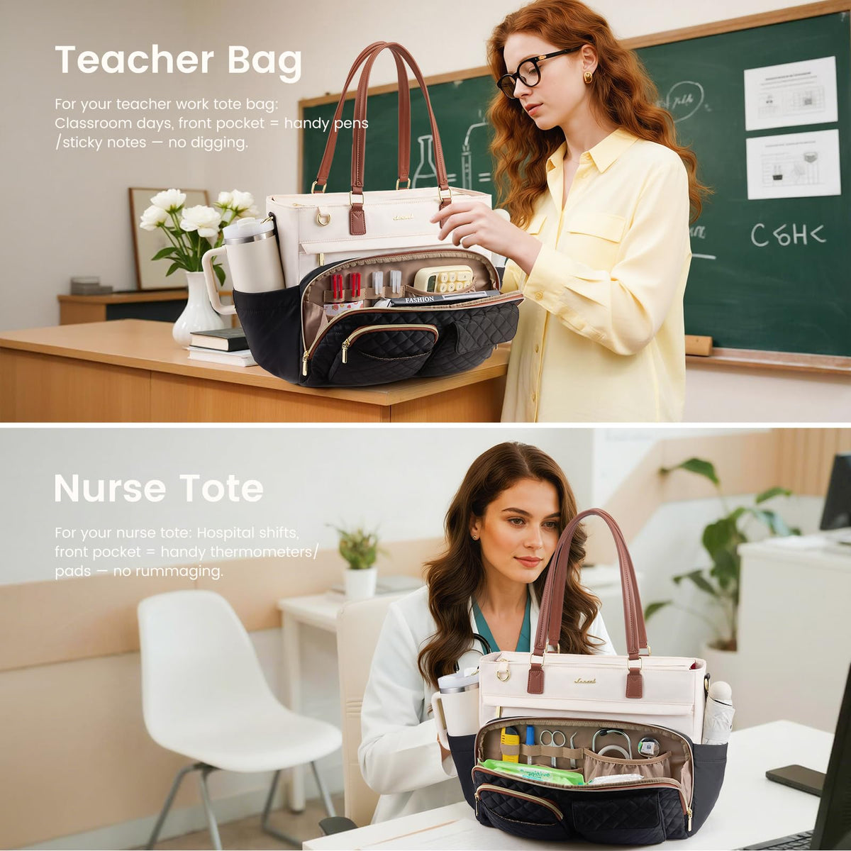 LOVEVOOK stylish design blends practicality with professional aesthetics for work life.