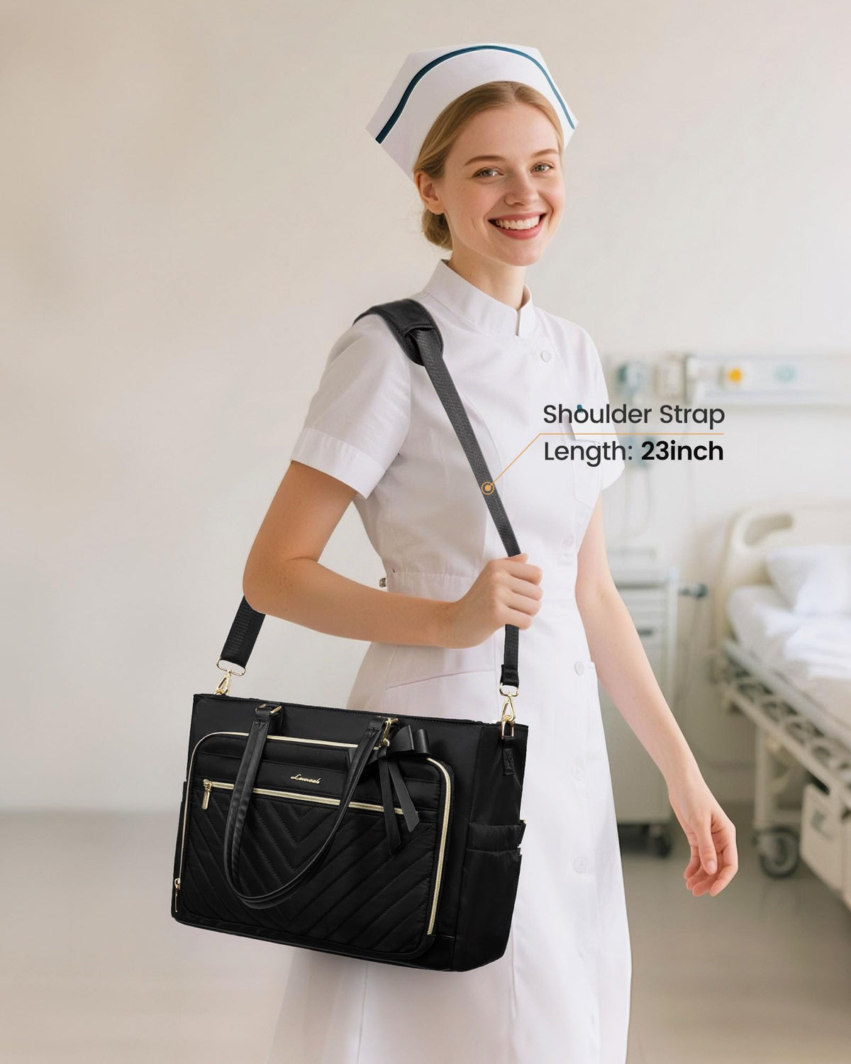 LOVEVOOK professional tote suitable for teachers, nurses, and office workers.