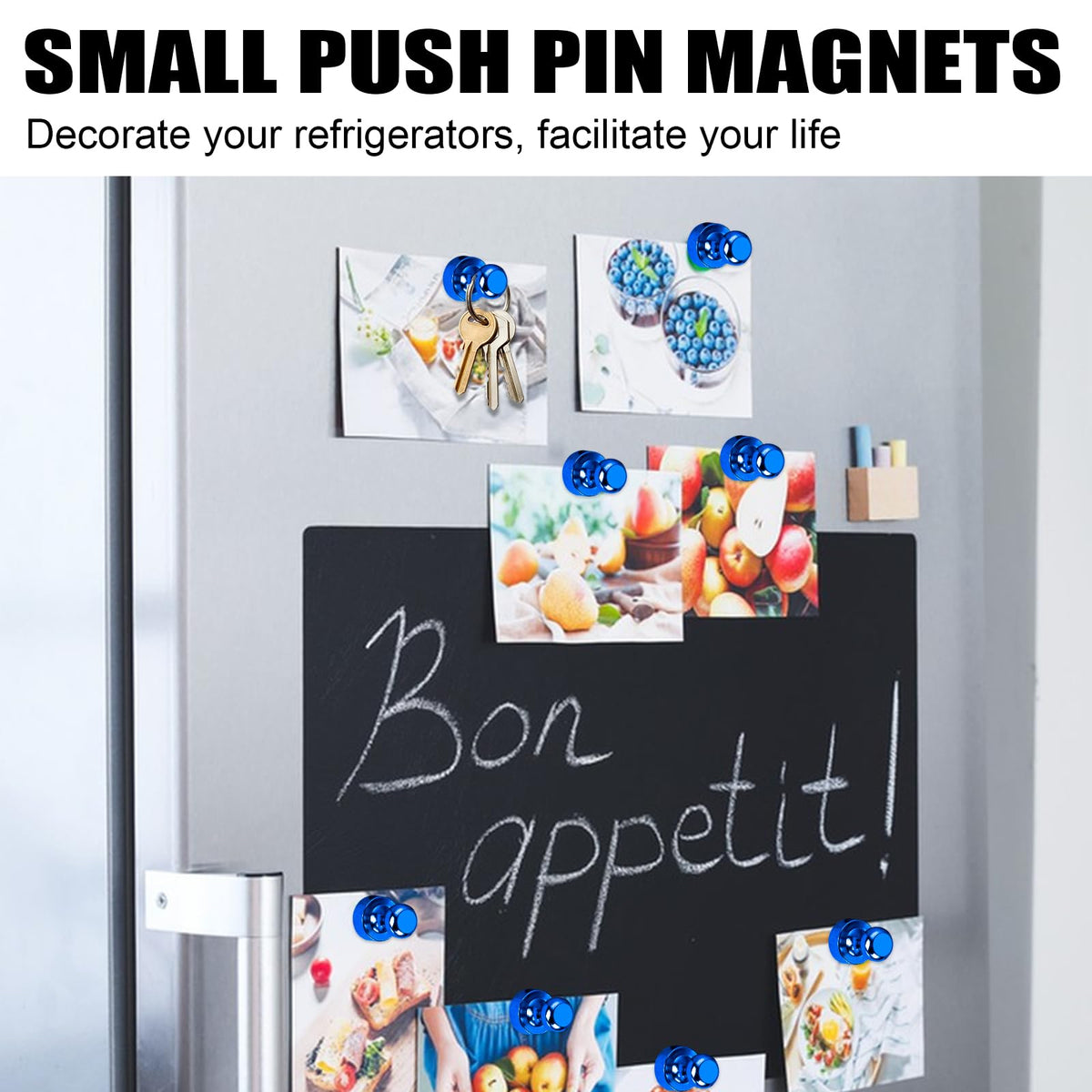 LOVIMAG fridge magnets 20pcs blue locker accessory for key holders