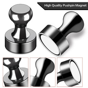LOVIMAG magnets have easy grip ends for quick positioning on metal surfaces.