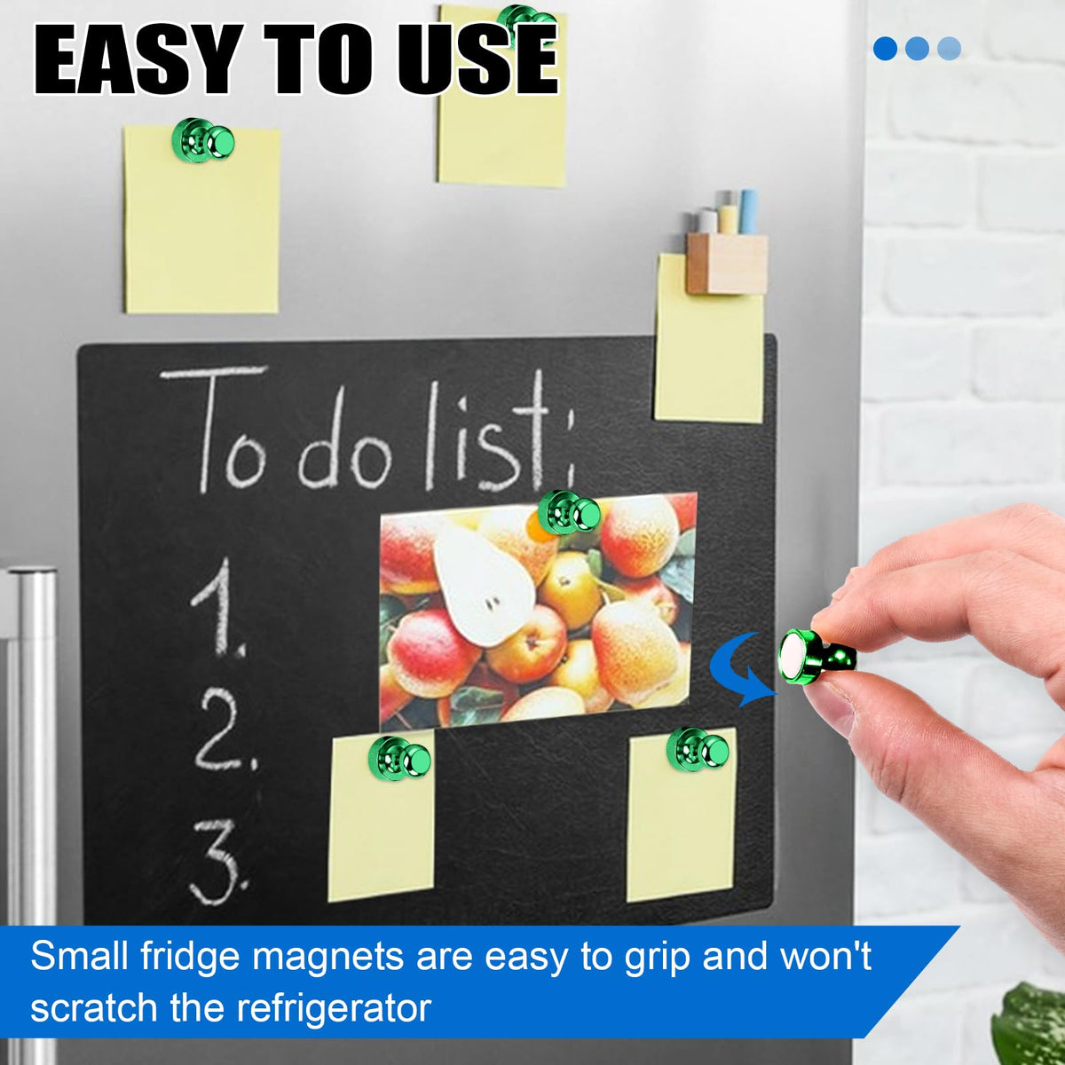 LOVIMAG magnets on locker or kitchen surface organizing items