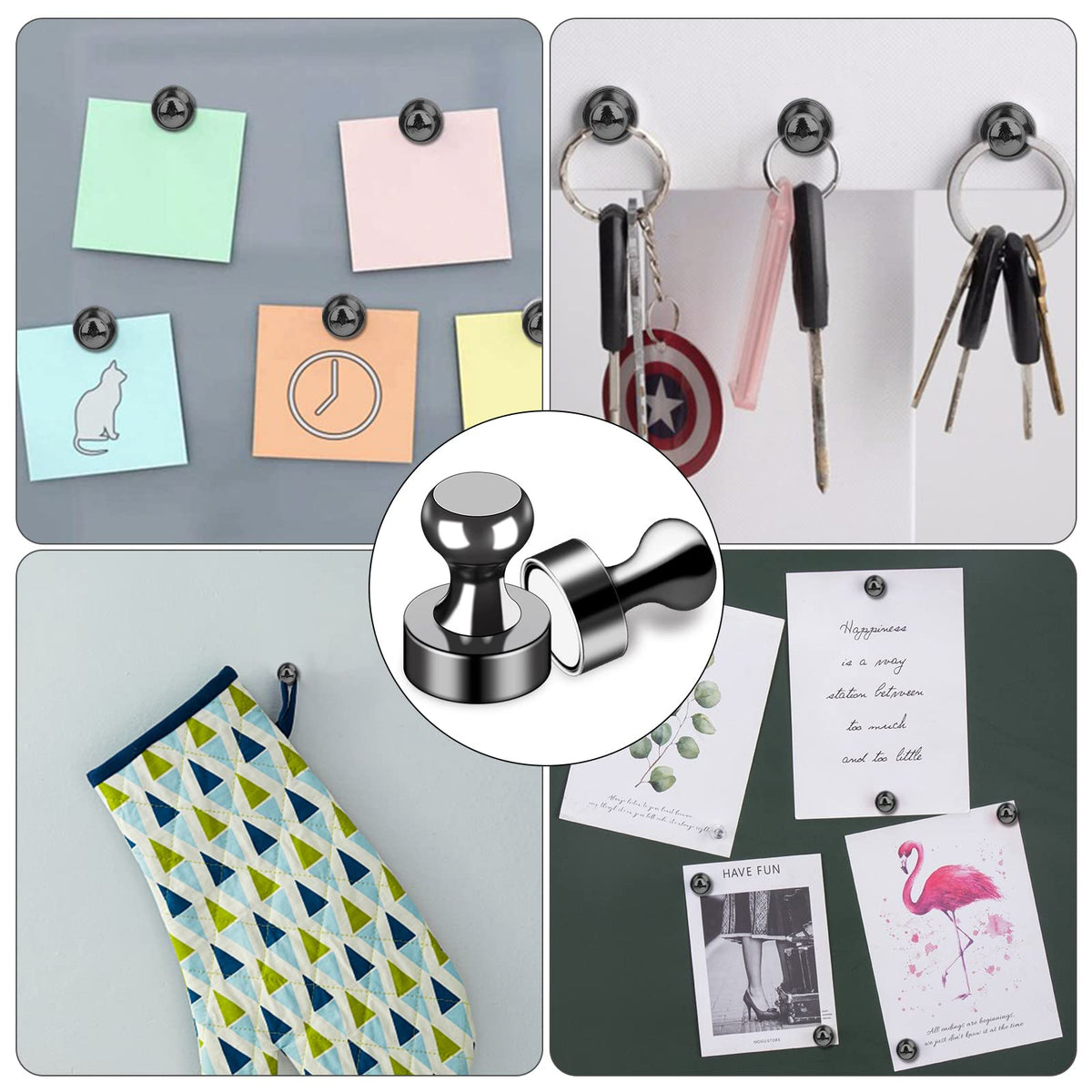 LOVIMAG magnets with three-layer coating resist corrosion for long-lasting use.