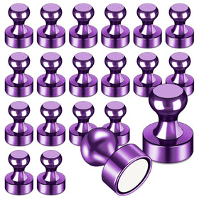 LOVIMAG purple fridge magnets 20pcs for organized notes on the fridge