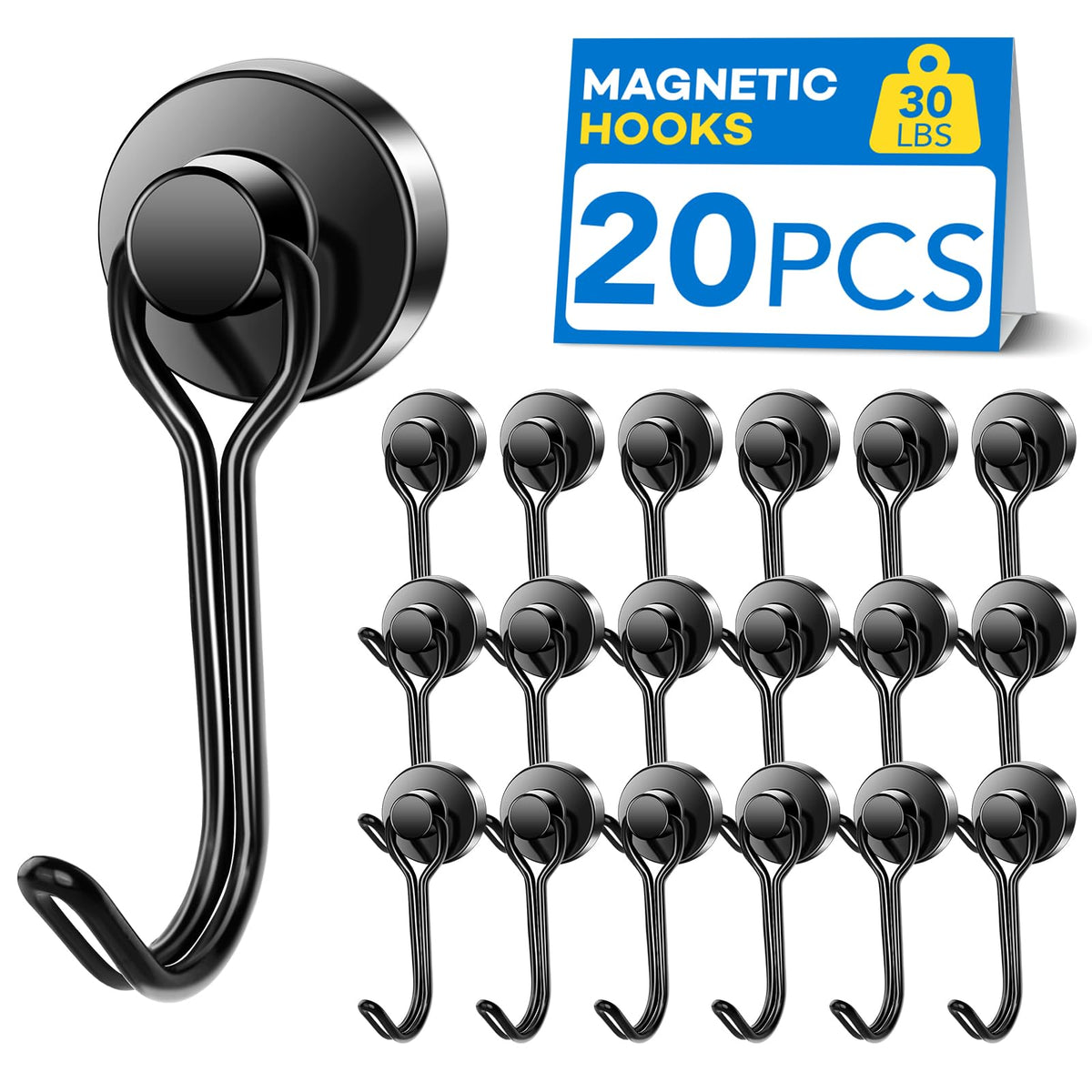 LOVIMAG magnetic hook on fridge for easy mug hanging and clutter control.
