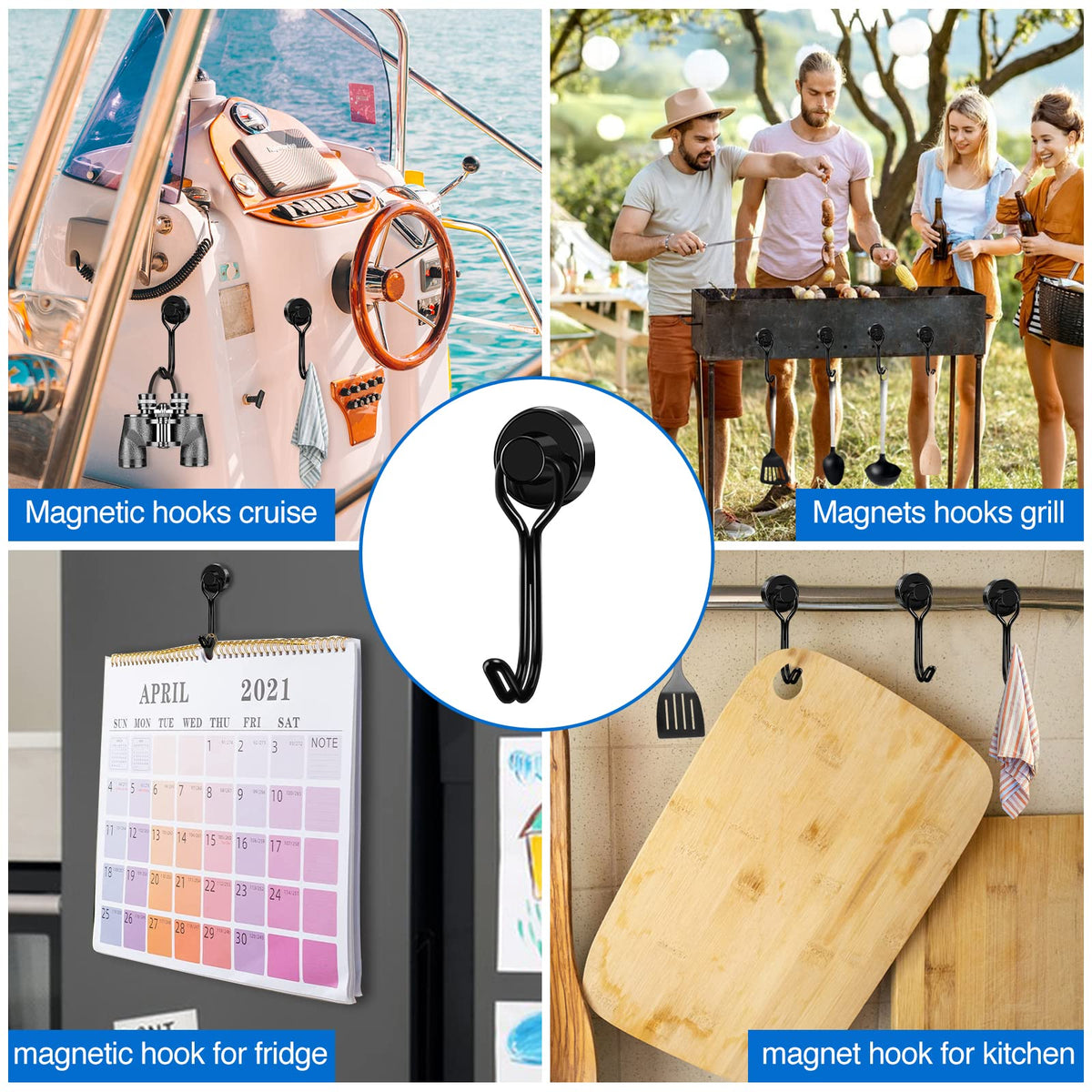 LOVIMAG metal wall mount hook in an office for keys and hats.