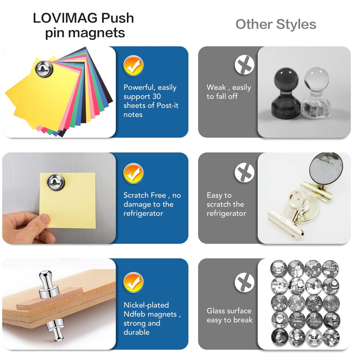 LOVIMAG office magnets keep schedules visible and organized