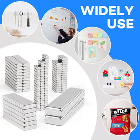 LOVIMAG magnets securing items to a locker or metal panel.