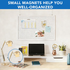 LOVIMAG small magnets on whiteboard demonstrate tidy organization and quick reminders.