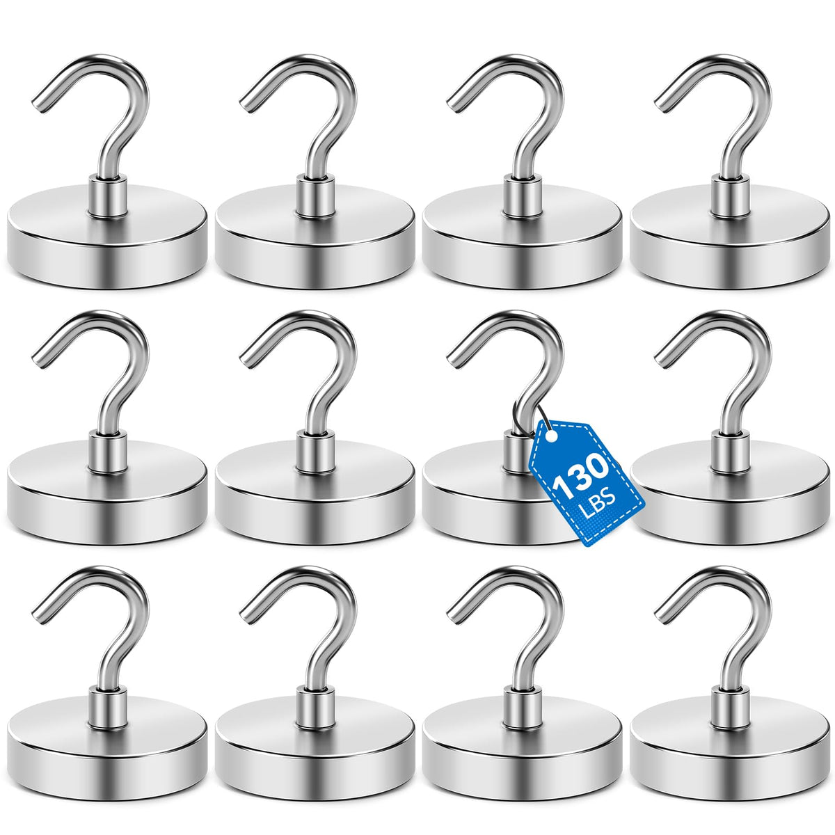 LOVIMAG magnetic hook on fridge holding items up to 130 lbs