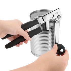 Loyanger commercial can opener with 360° wheel for smooth lid cutting.