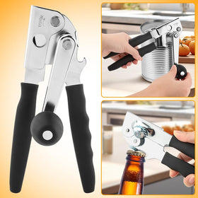 Loyanger lid-cutting action leaves clean edges for safe handling.