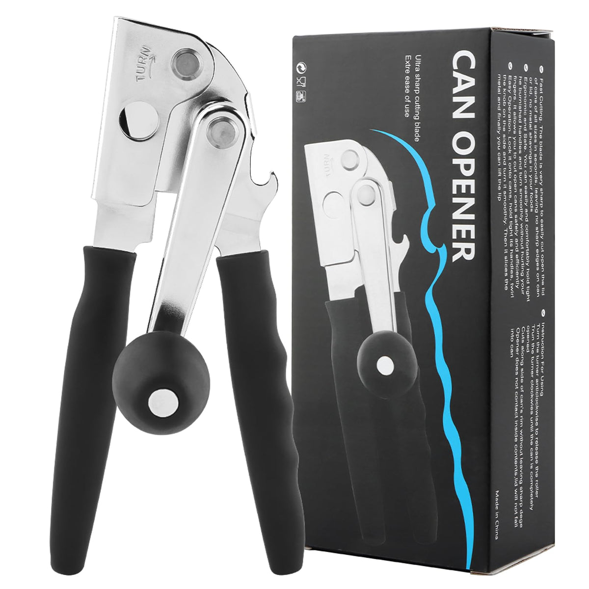 Loyanger senior-friendly design makes opening cans easier for older cooks.