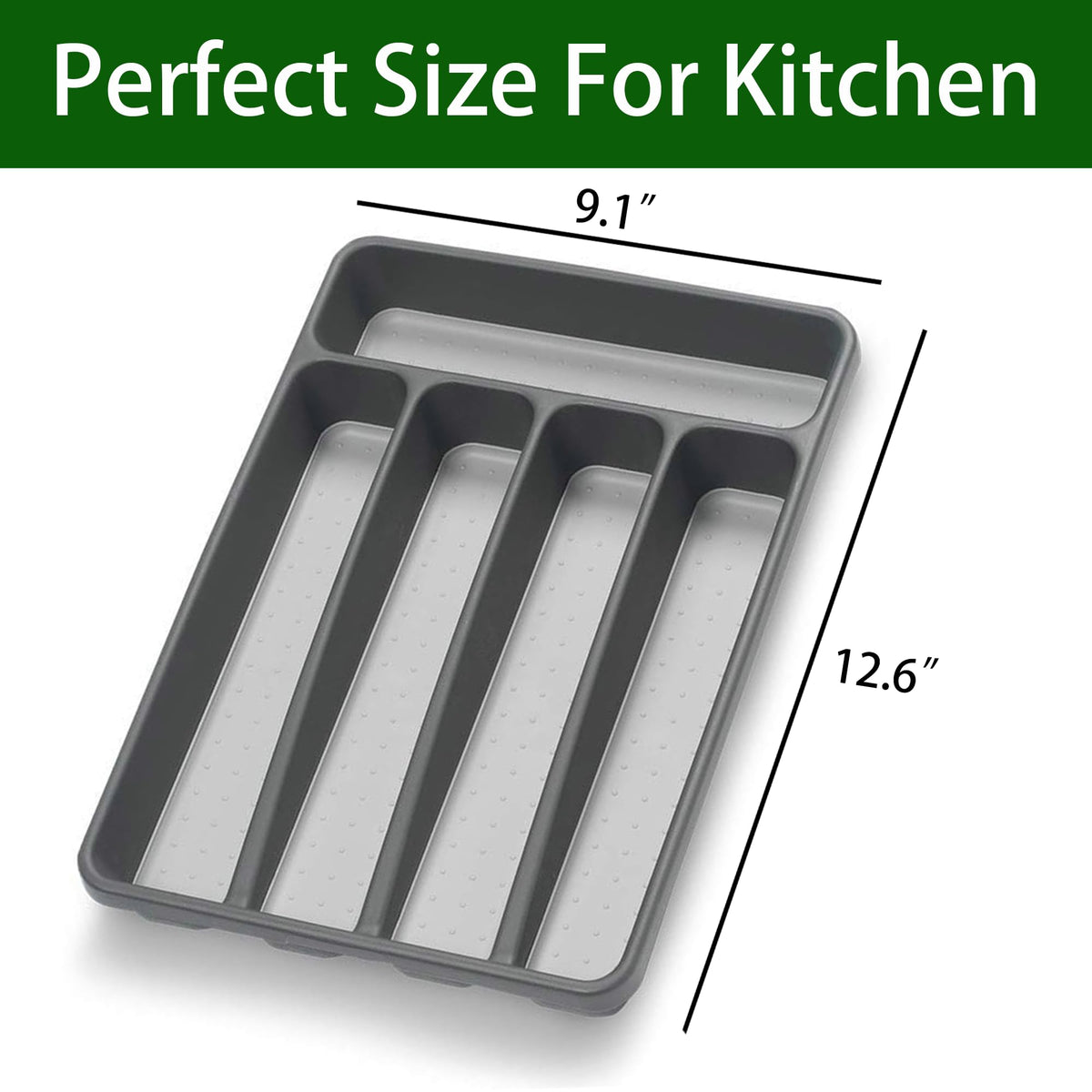 Loyareal BPA-free plastic organizer keeps cutlery safe and clean