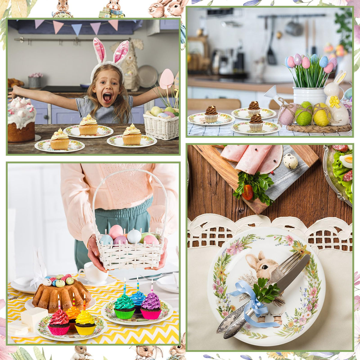 LOYIM Easter plates ideal for birthdays, parties, and family celebrations.