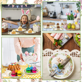 LOYIM Easter plates ideal for birthdays, parties, and family celebrations.