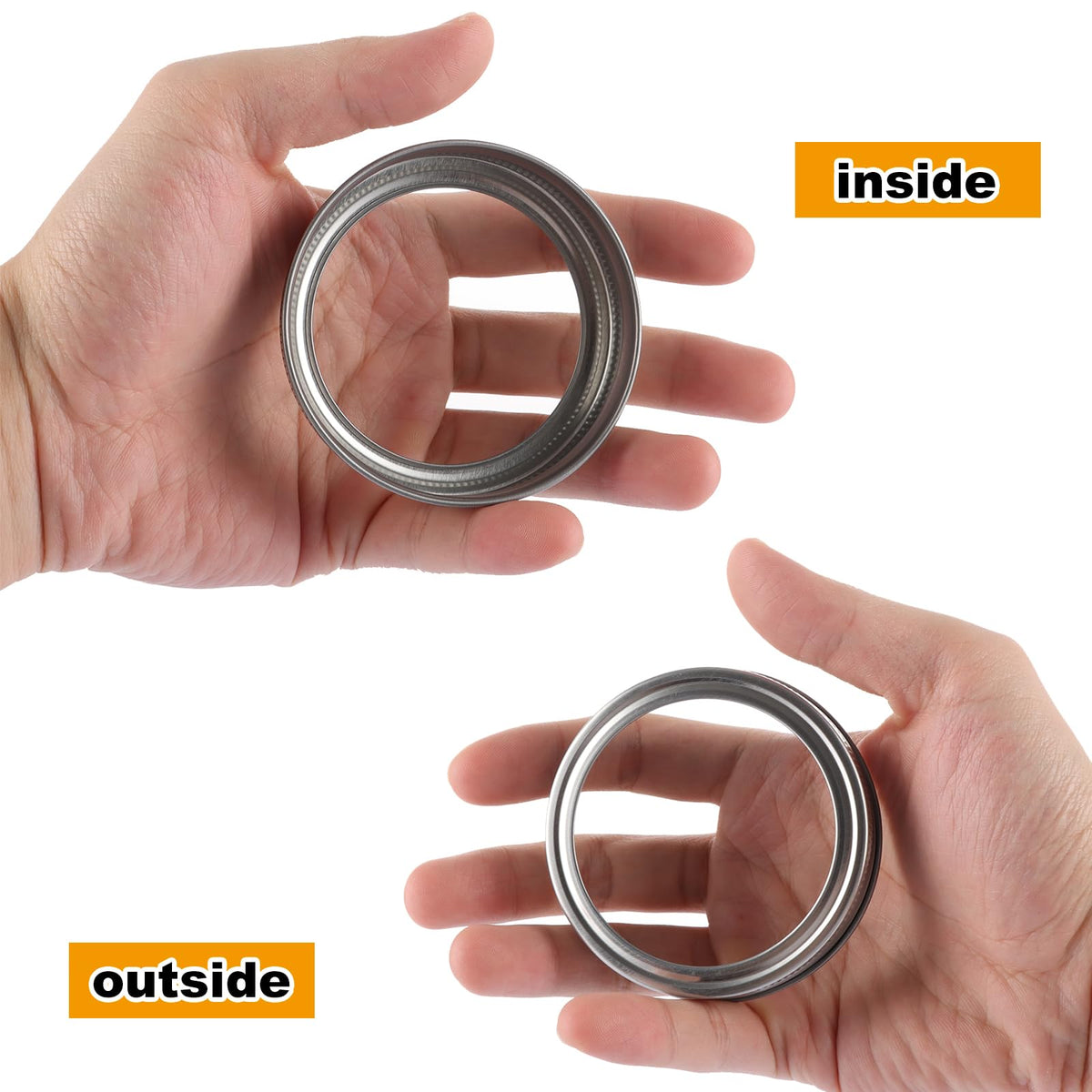 LOYORTY outer threaded edge improves grip for easy opening
