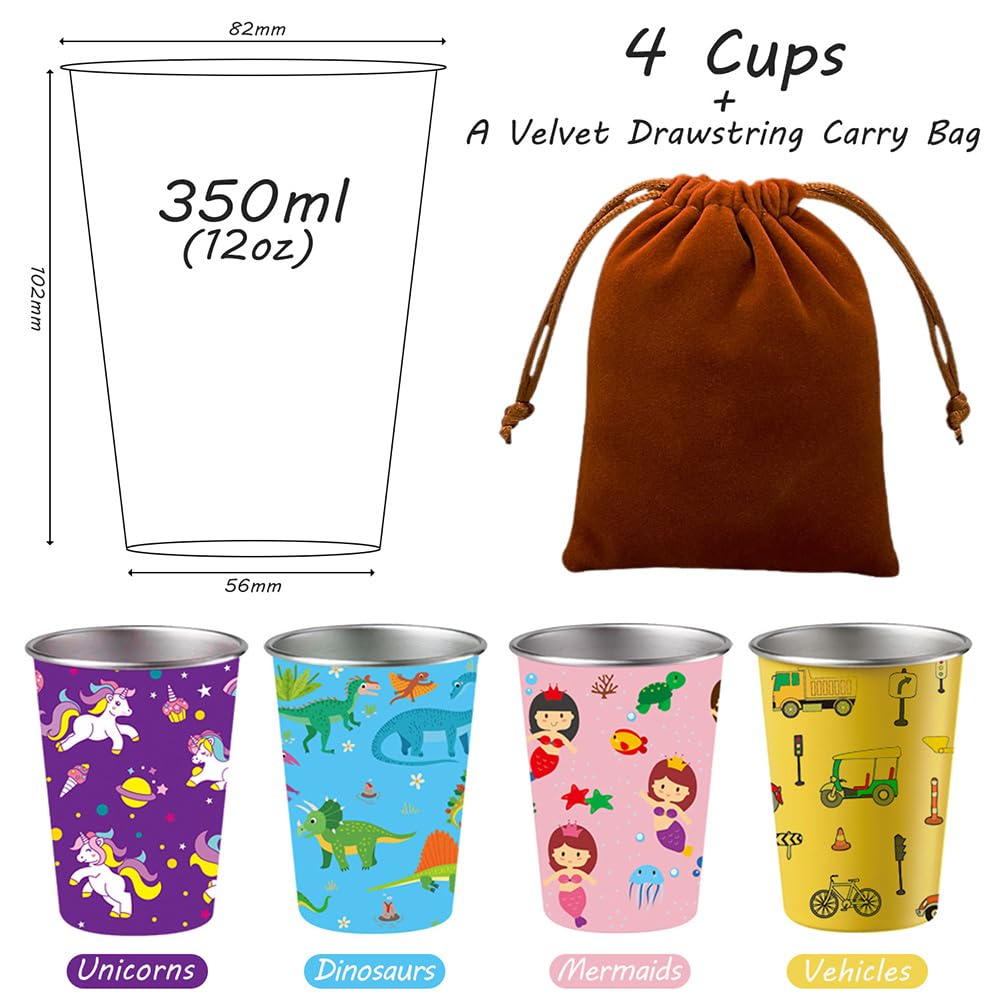 LOZACHE dinosaur design cup, sturdy choice for school and playtime