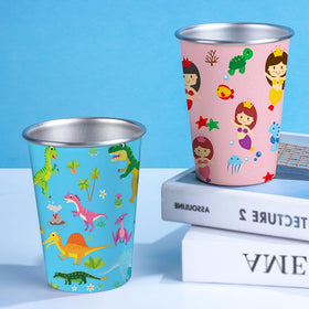 LOZACHE vehicles design cup, fun look and durable metal for on-the-go hydration