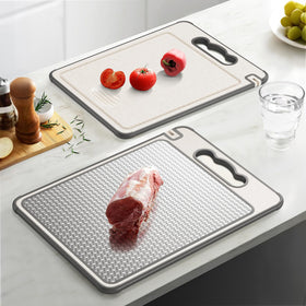 Lozovin dual-sided cutting board with wheat straw side for fruits and vegetables