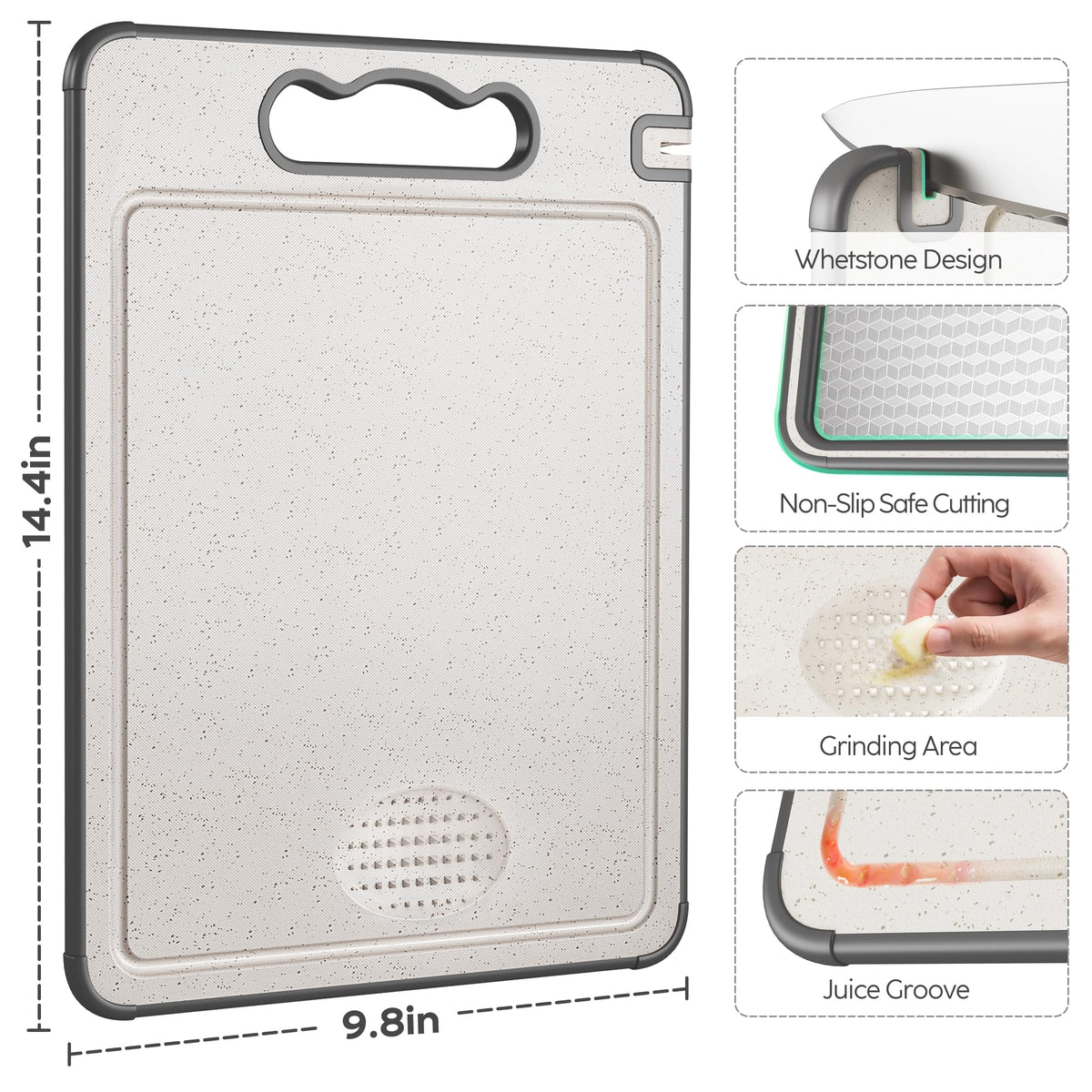 Lozovin cutting board is lightweight and dishwasher-safe for busy kitchens