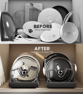 Lozovin removable dividers adapt to lids, pans, and bakeware.