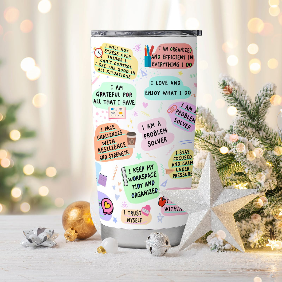 Lpmisake printed design on tumbler remains vibrant with proper care.