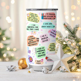Lpmisake printed design on tumbler remains vibrant with proper care.