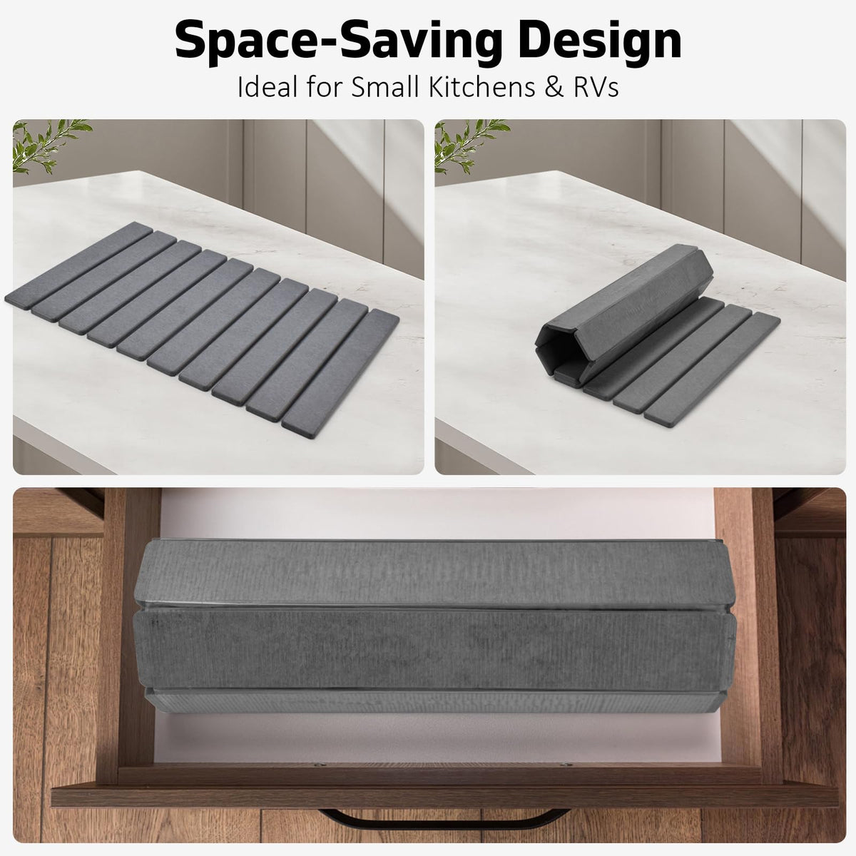 Lprmnnc kitchen counter mat catches moisture keeping surfaces pristine