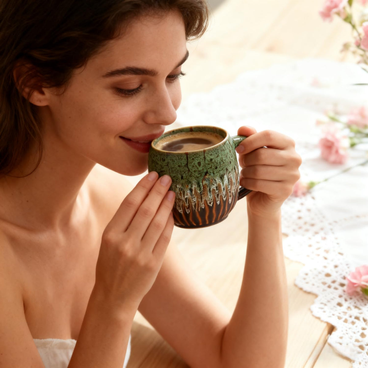 lpylxingyan sturdy-base mug offers stability to prevent tipping
