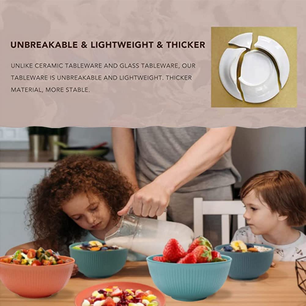 LRUUIDDE unbreakable bowls microwave-safe enable quick reheats with confidence.