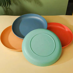 LRUUIDDE plates shown in microwave and dishwasher, convenient everyday use