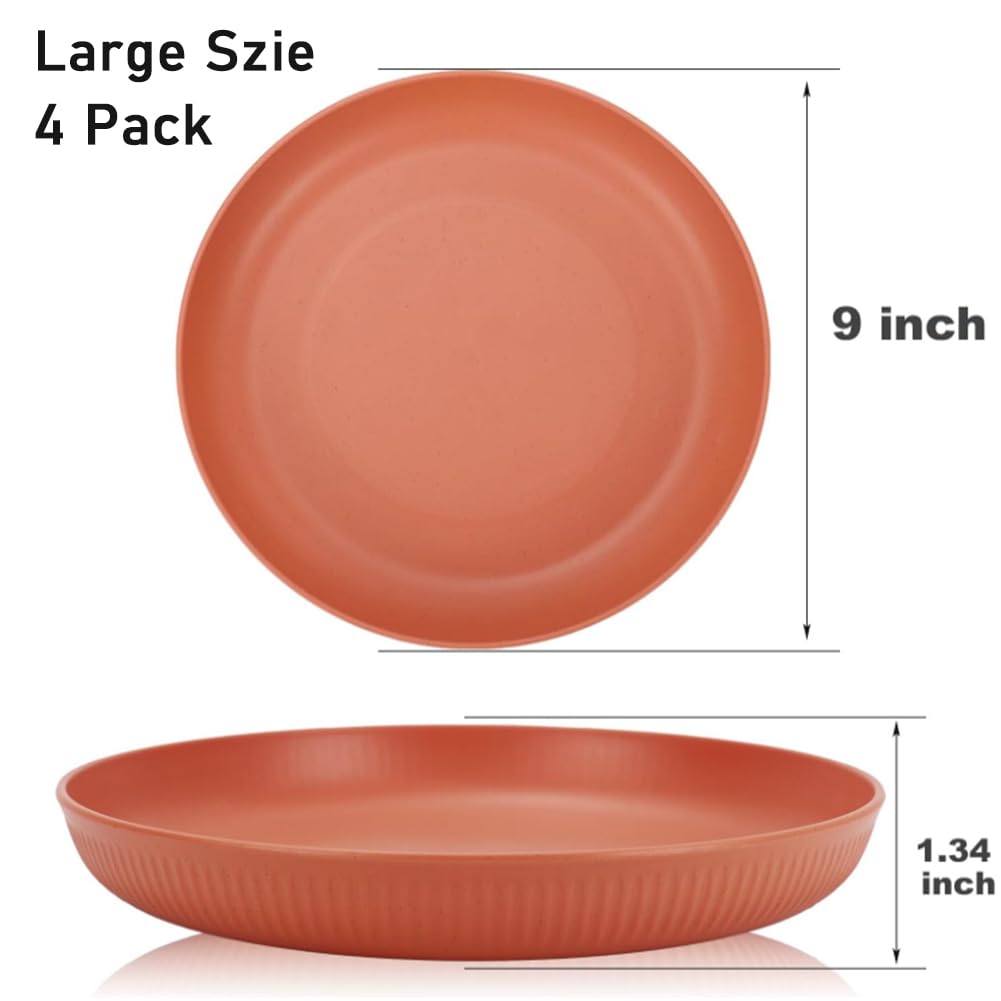 LRUUIDDE plates for outdoor picnic setup, durable and lightweight