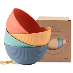 LRUUIDDE unbreakable bowls 24oz green for durable everyday meals and kid-friendly use.