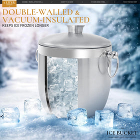 LRYYBTI 3-liter capacity holds ample ice for crowds.