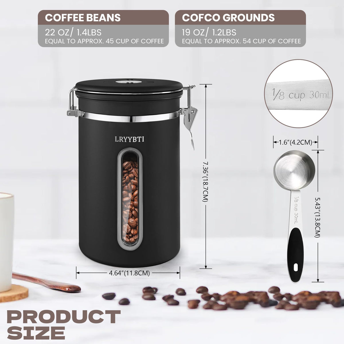 LRYYBTI date-tracker lid helps monitor freshness over time.