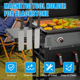 LS'BABQ installation screws included simplify mounting on compatible Blackstone griddles